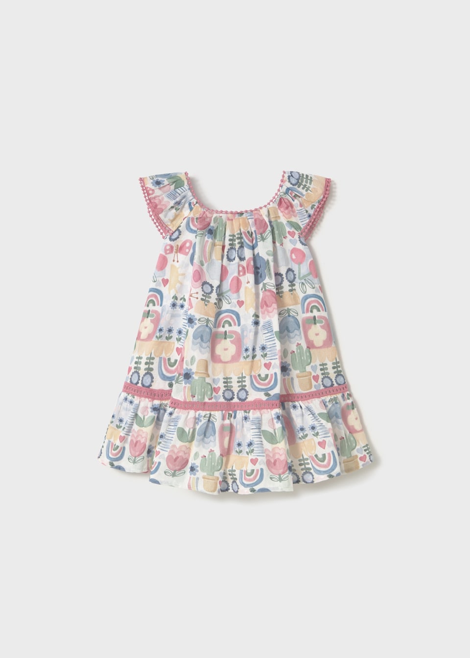 Kleid gemustert mit Verzierungen Baby