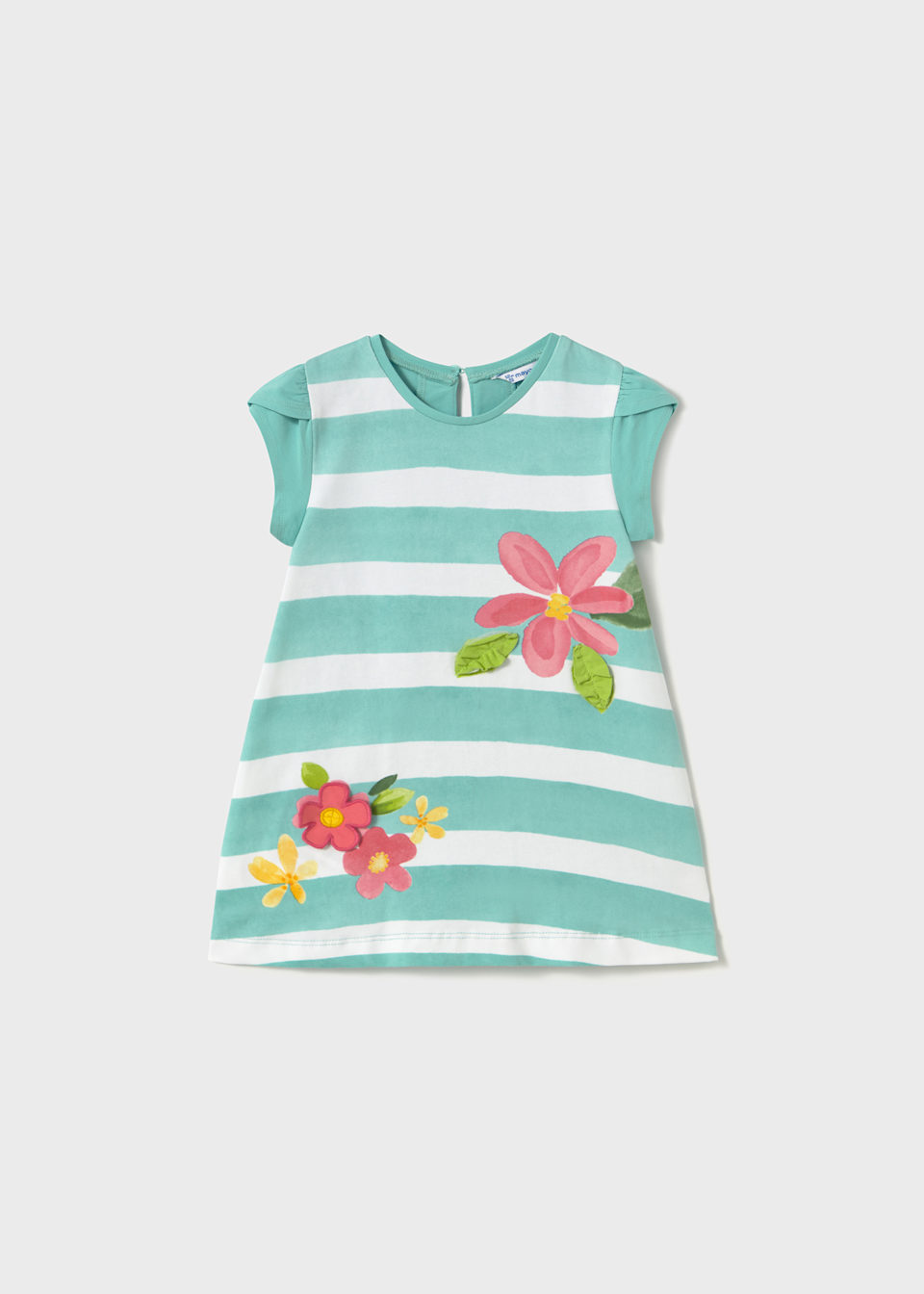 Rochie grafica flori bebe