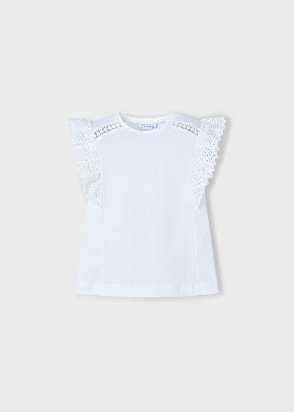T-shirt avec détails en crochet fille