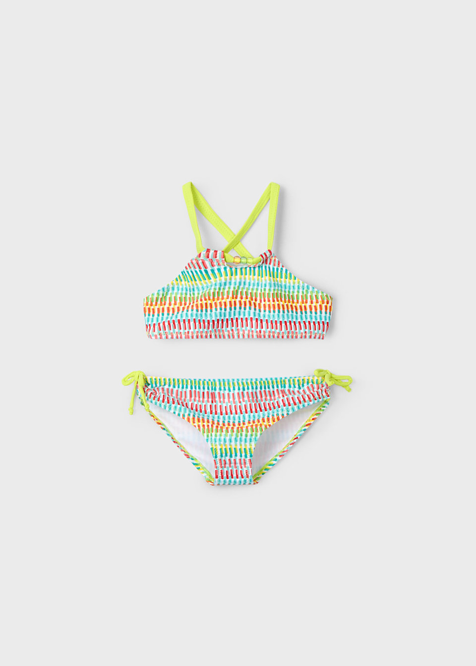 Bikini imprimé à nœuds fille