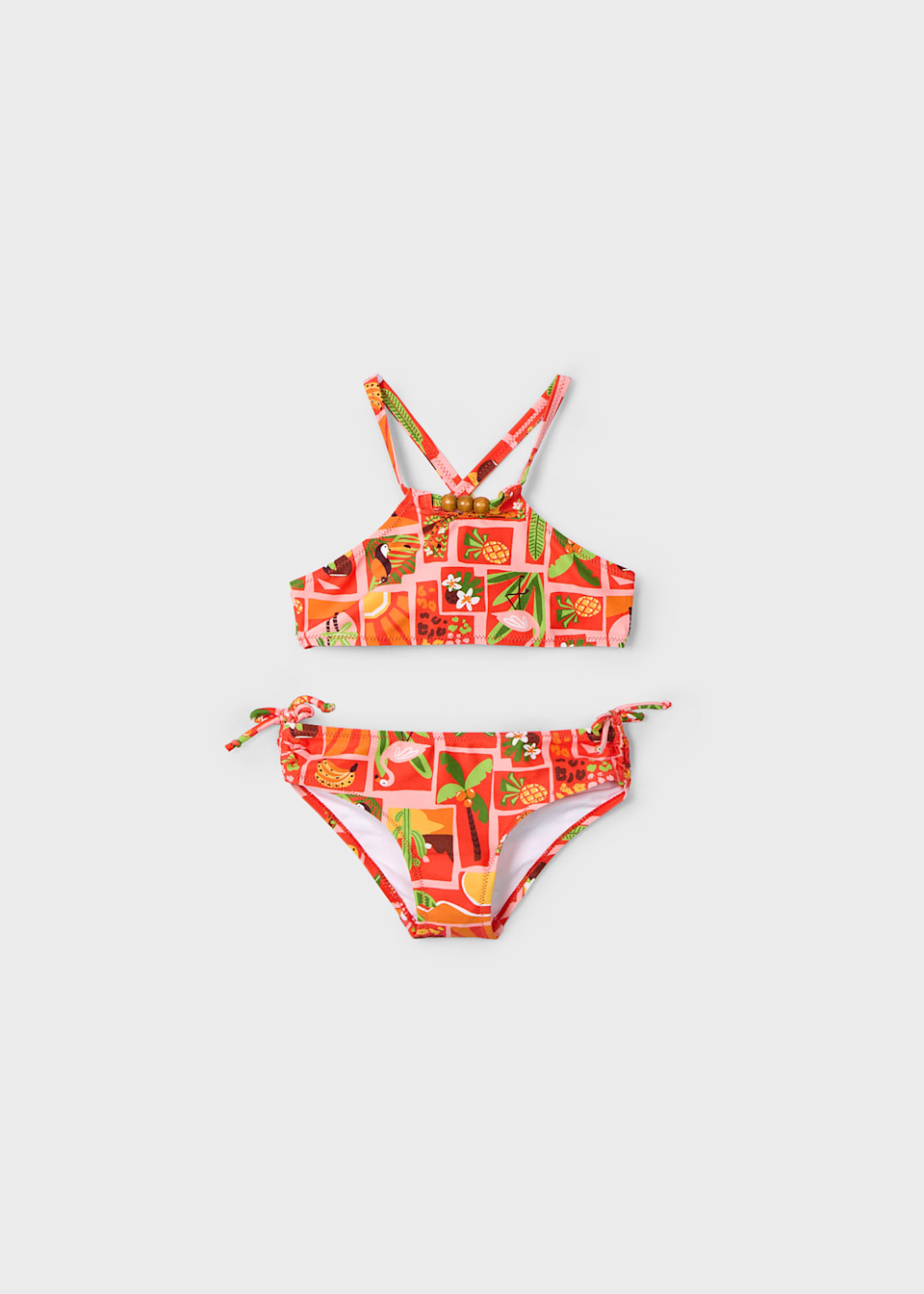 Bikini imprimé à nœuds fille