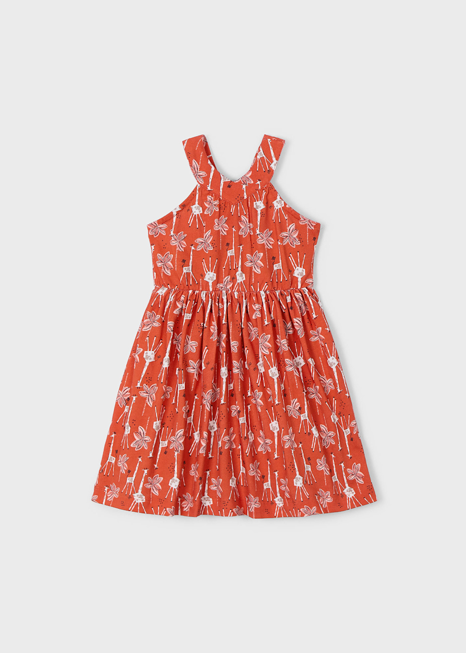 Kleid gemustert Kreuzrücken Mädchen