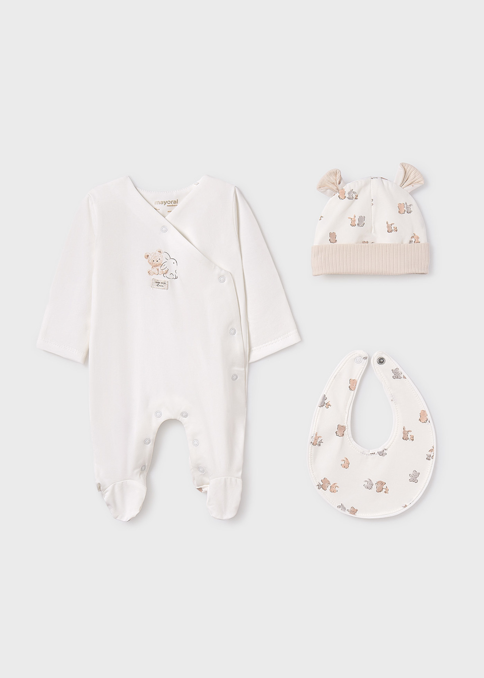Set cadou 3 piese cu pijama bebe