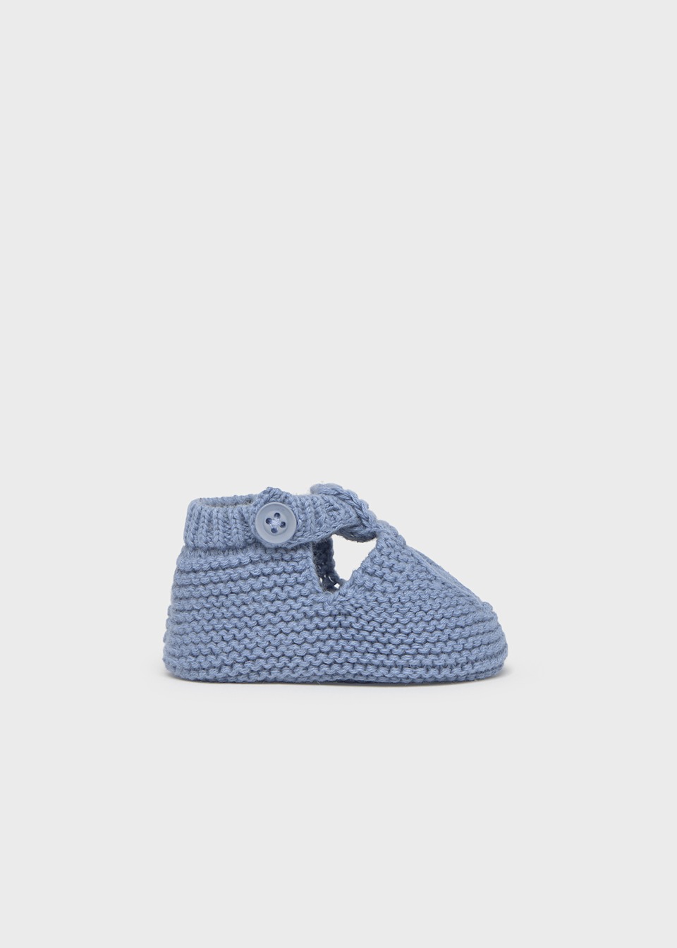 Newborn boy tricot booties