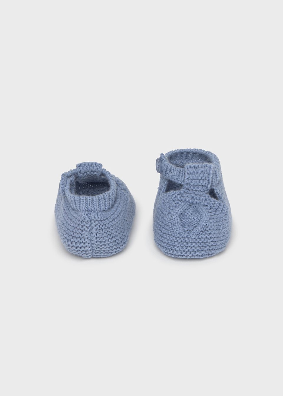 Newborn boy tricot booties