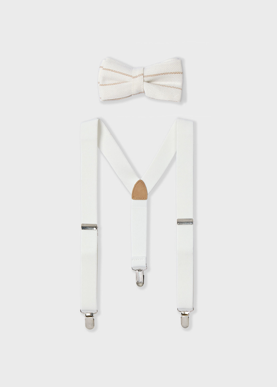 Boy braces and bow tie set