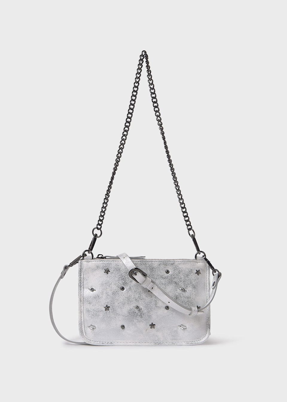 Girl metallic studded bag