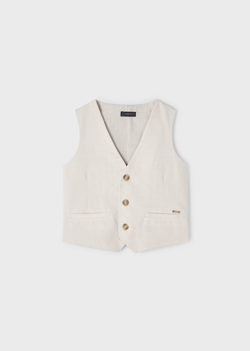 Gilet en lin garçon