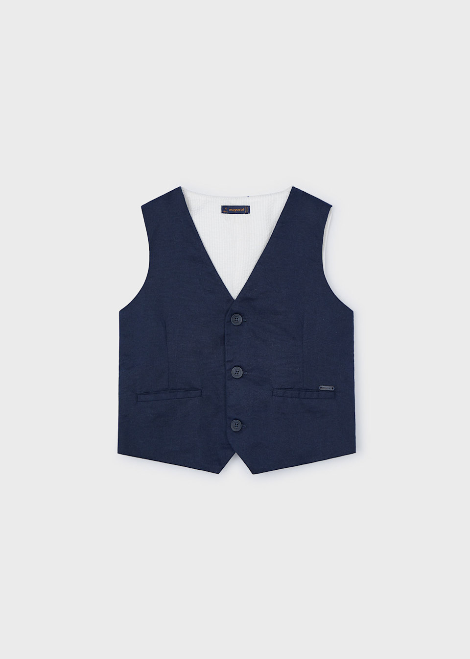 Gilet en lin garçon