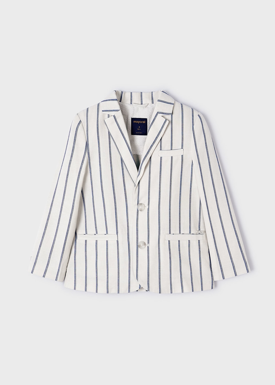 Leinen-Blazer Streifen Jungen
