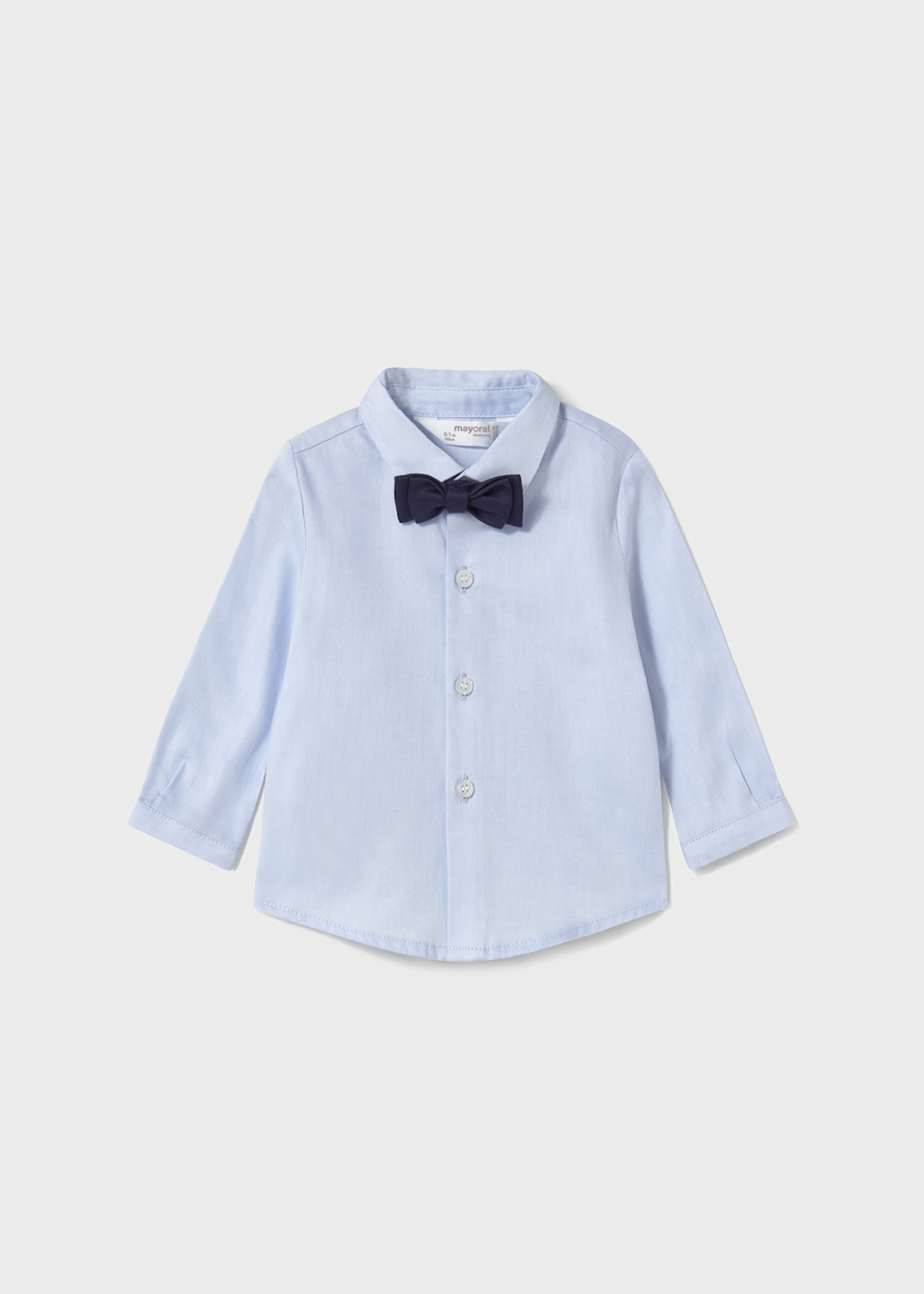 Newborn long sleeve shirt with bow tie