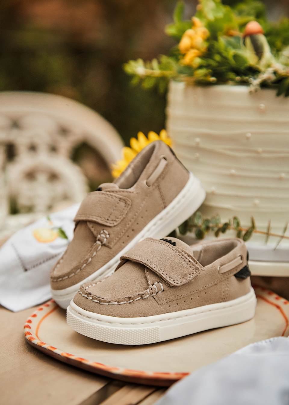 Baby casual suede boat shoes