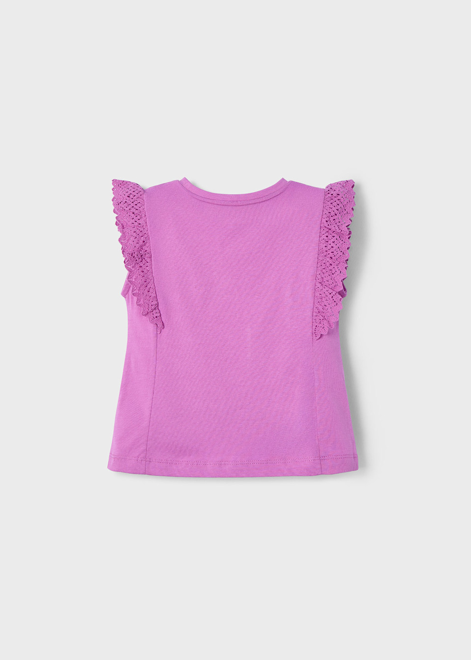 T-shirt avec détails en crochet fille