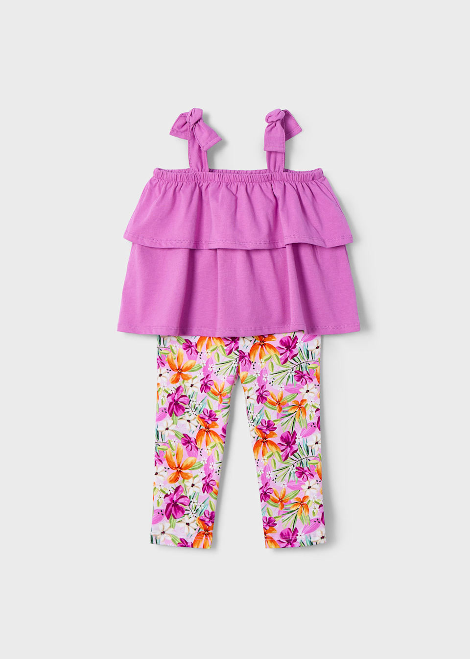 Conjunto leggings pescador y playera holanes niña