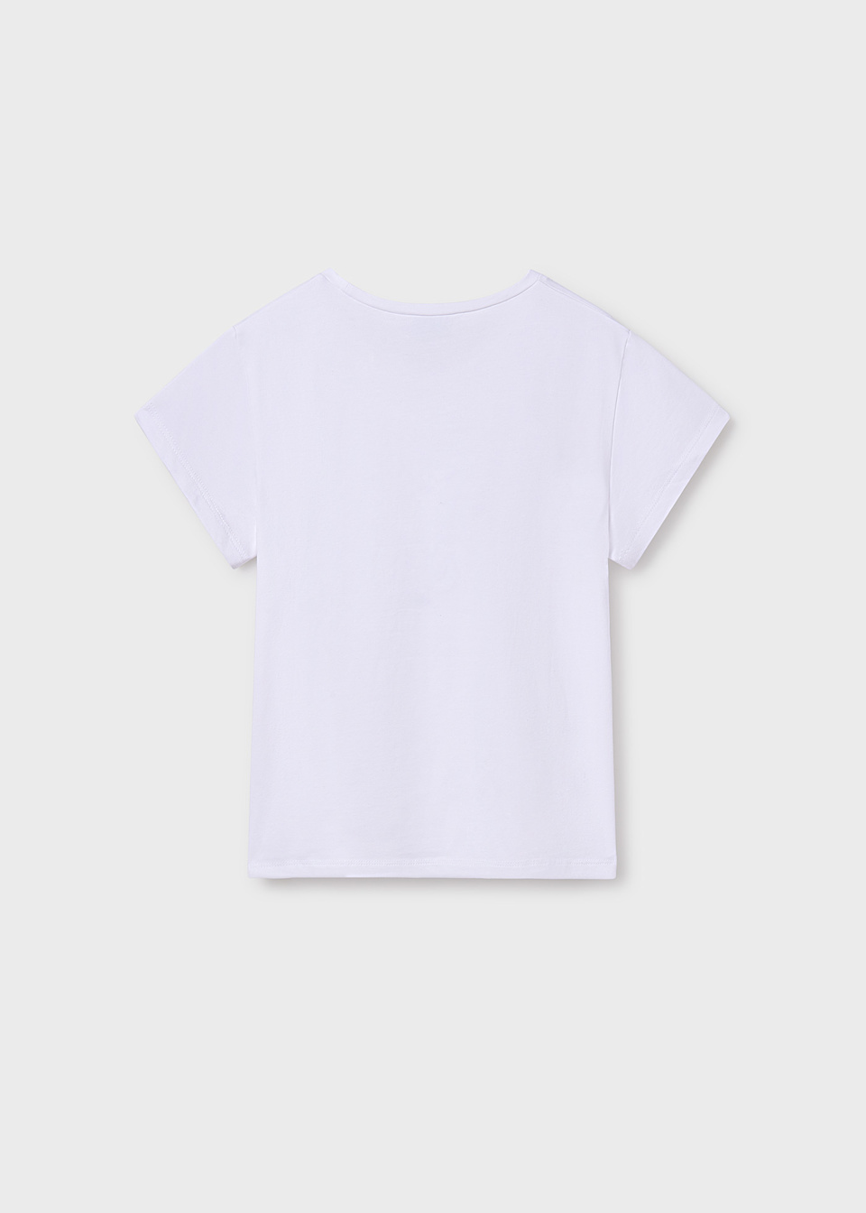 T-shirt basique à lettres métalliques fille
