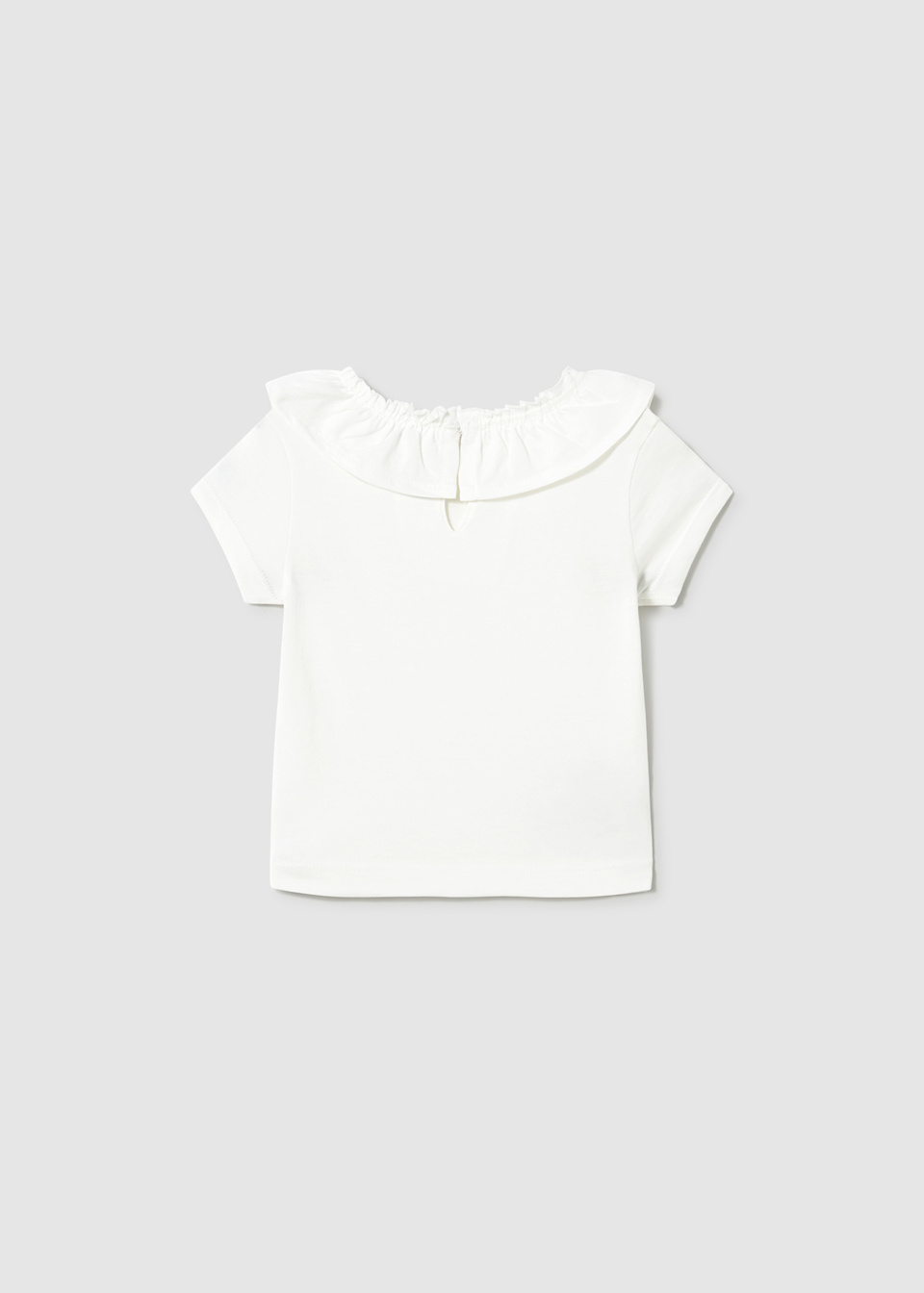 T-shirt à col à volants bébé