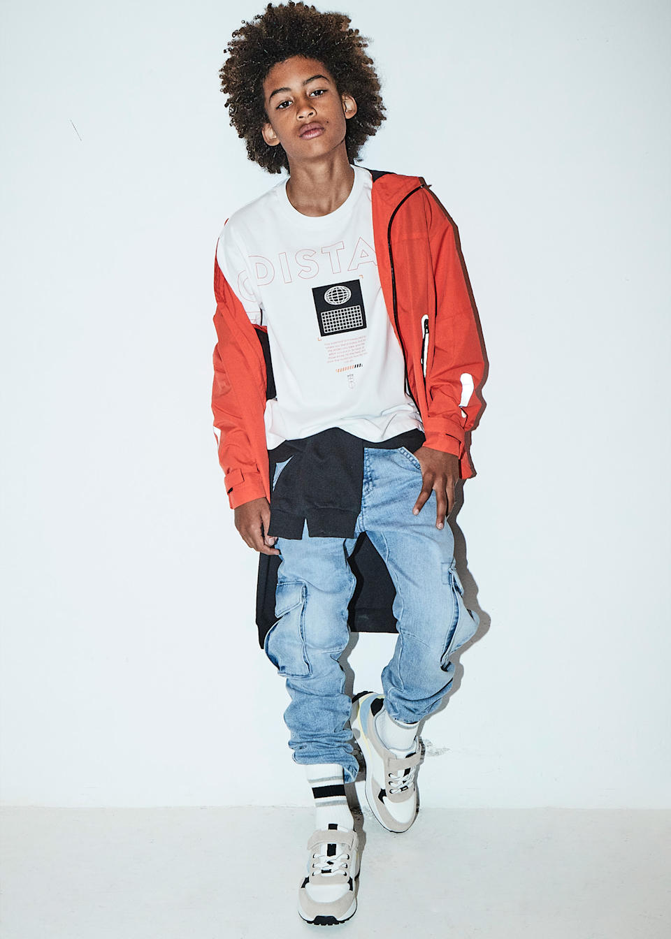 Cargo Jeanshose Teenager Jungen