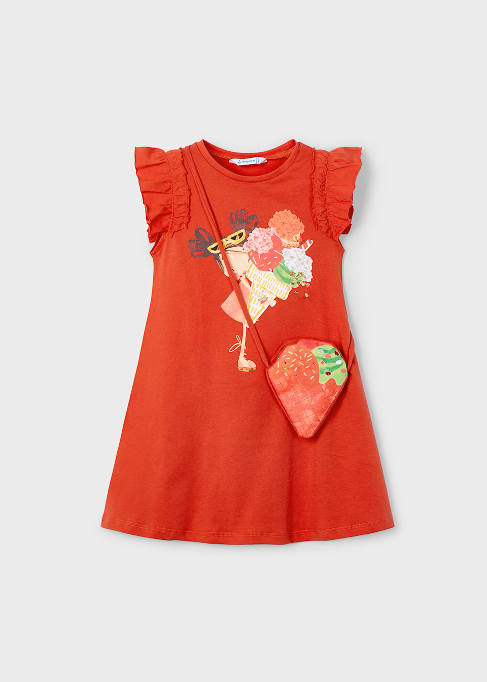 Robe avec sac glace fille