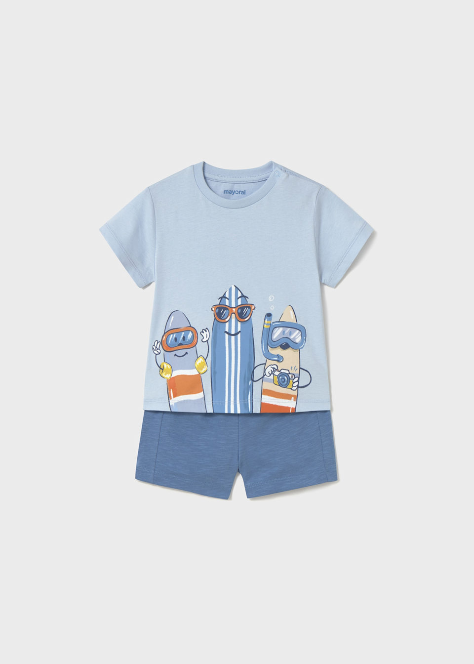 Baby surf print set