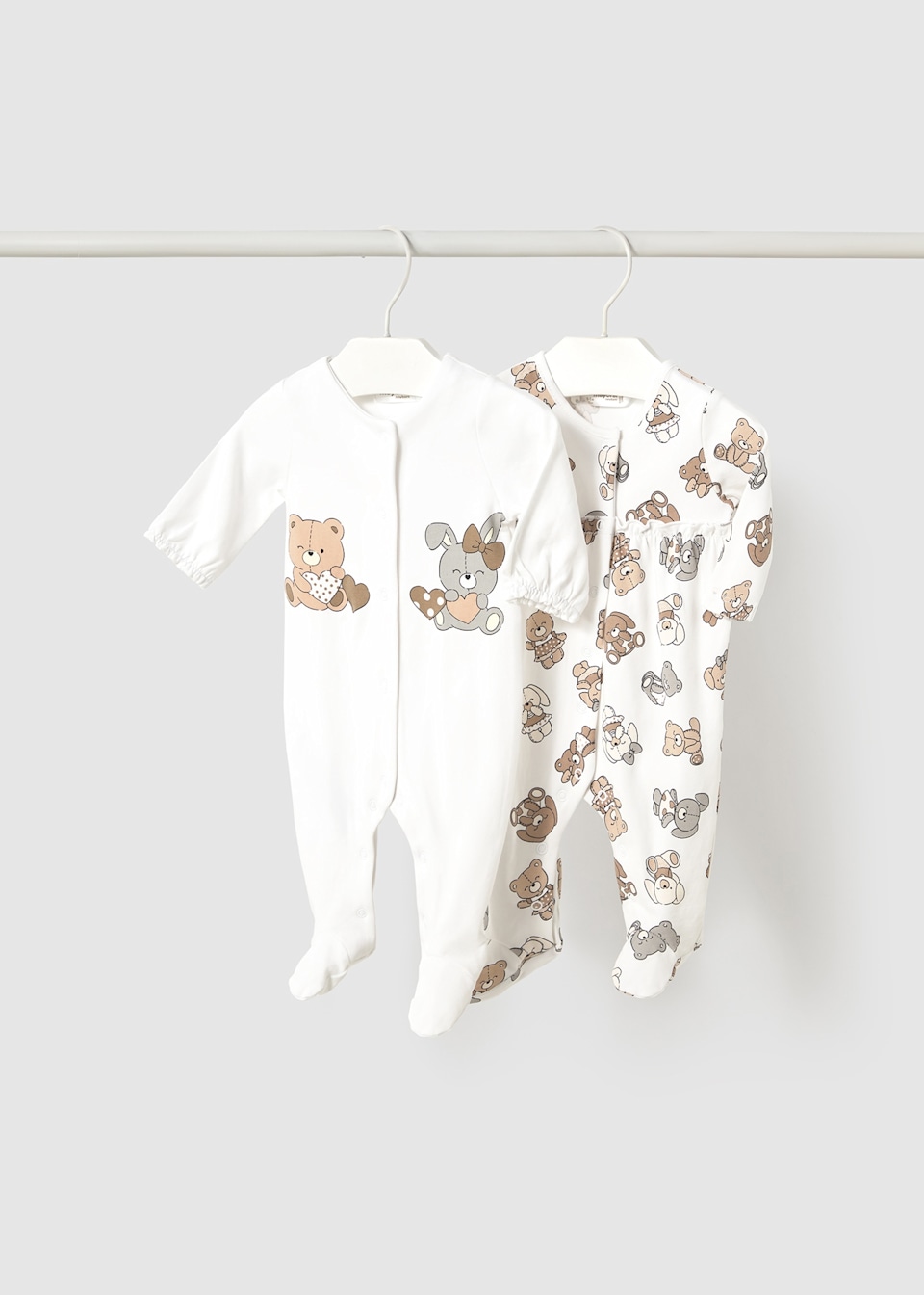 Newborn girl set of 2 rompers