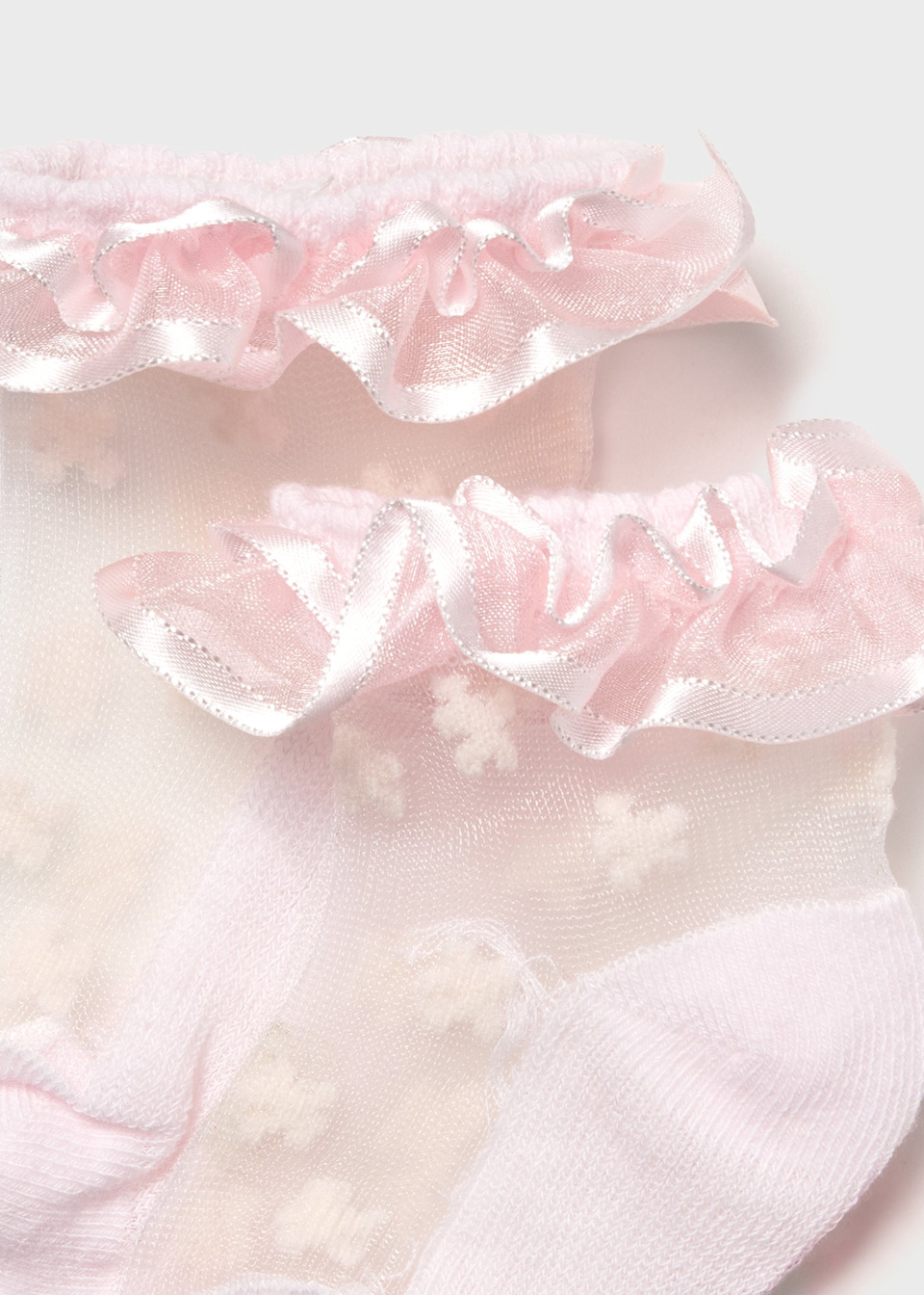 Newborn girl floral socks