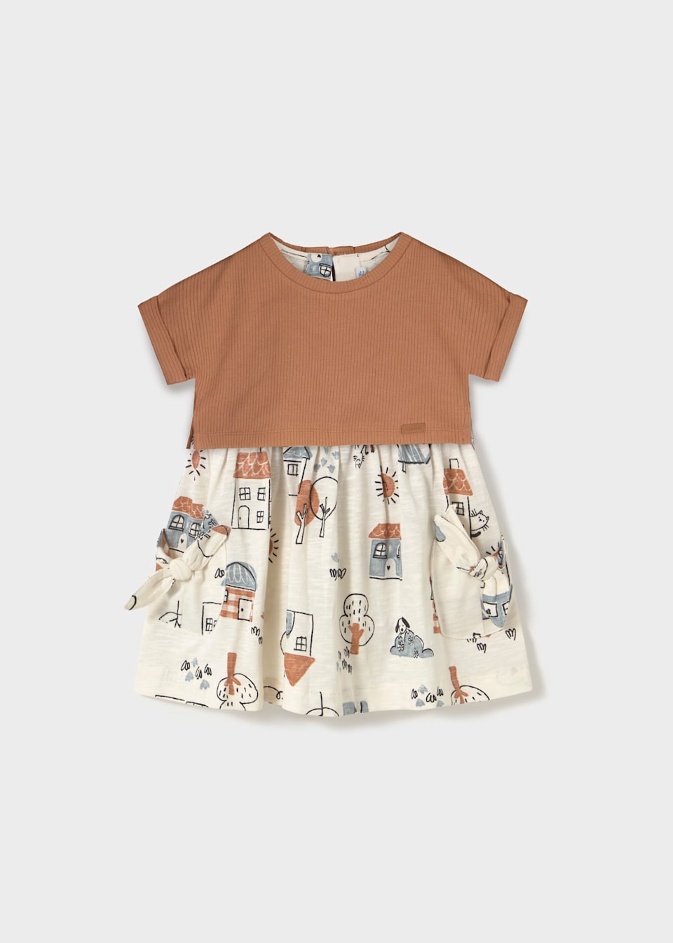Kleid gemustert mit Top Baby