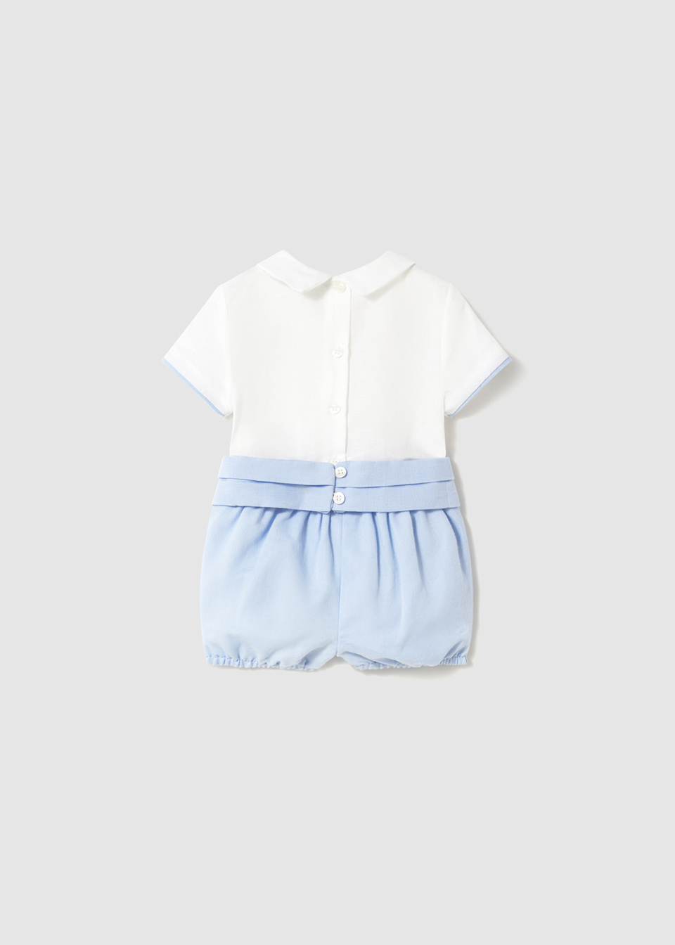 Newborn boy formal shorts and shirt set