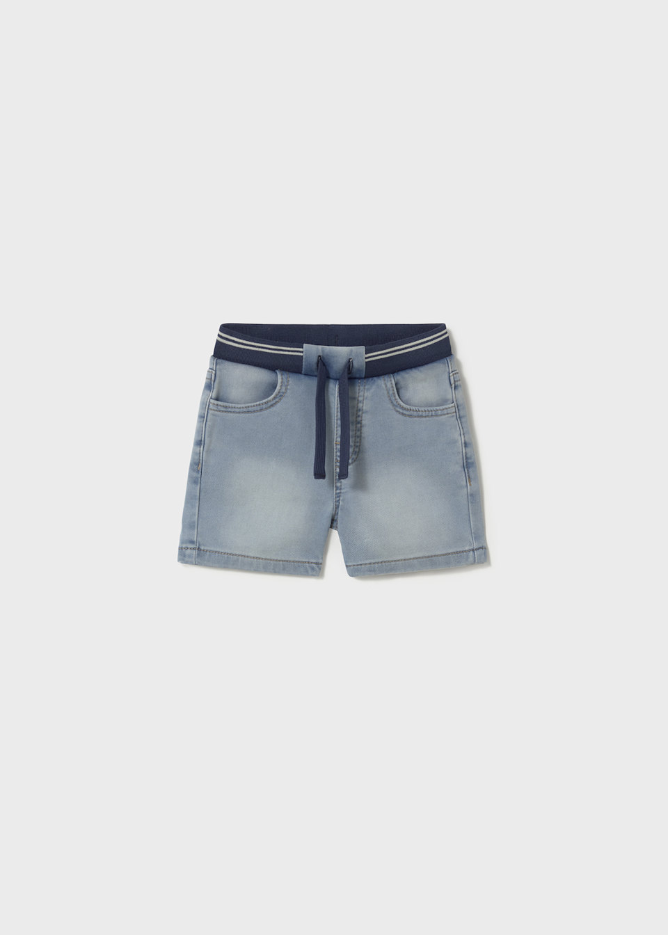 Baby denim shorts with elasticated waistband