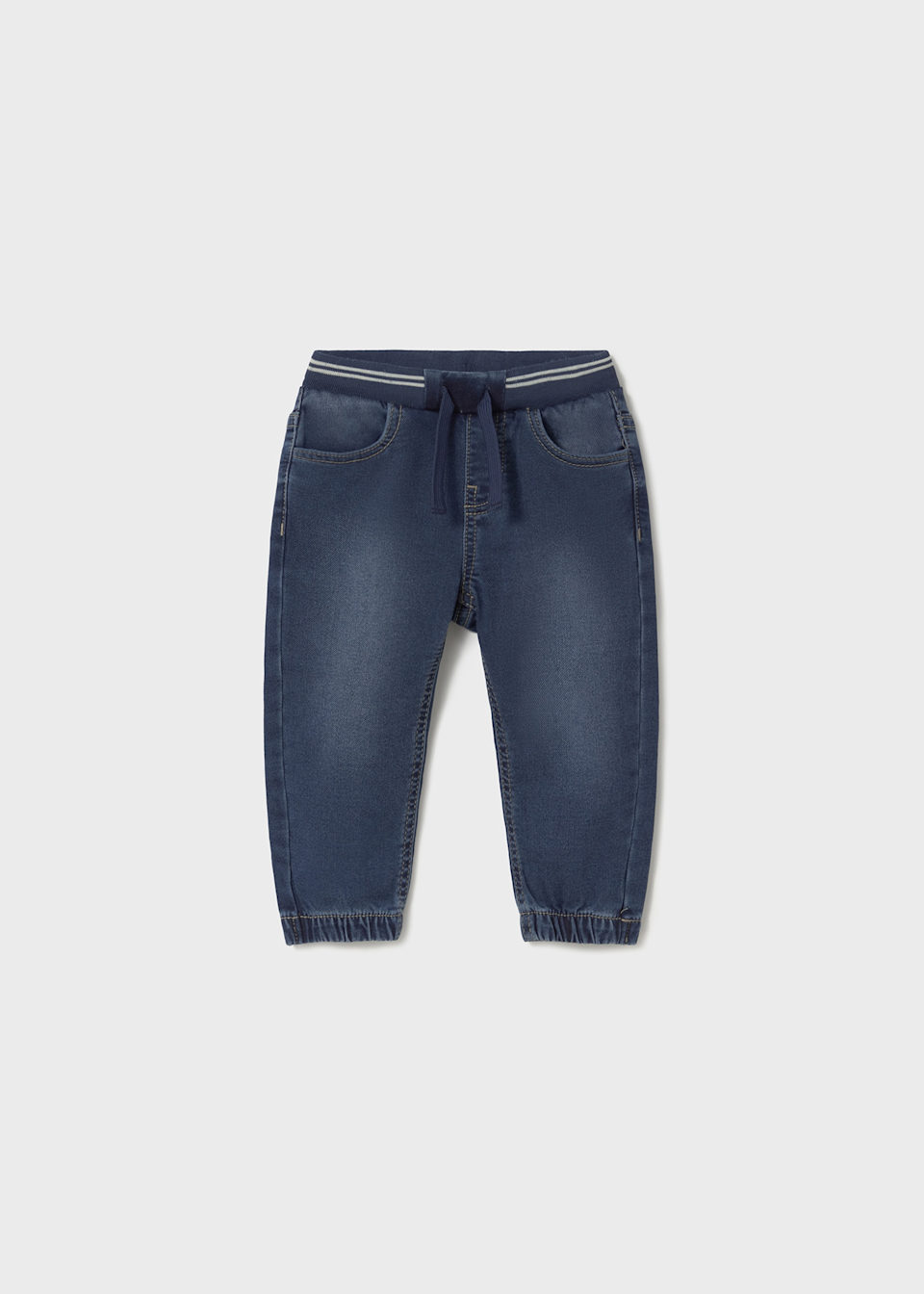 Pantaloni lungi cu talie elastica bebe