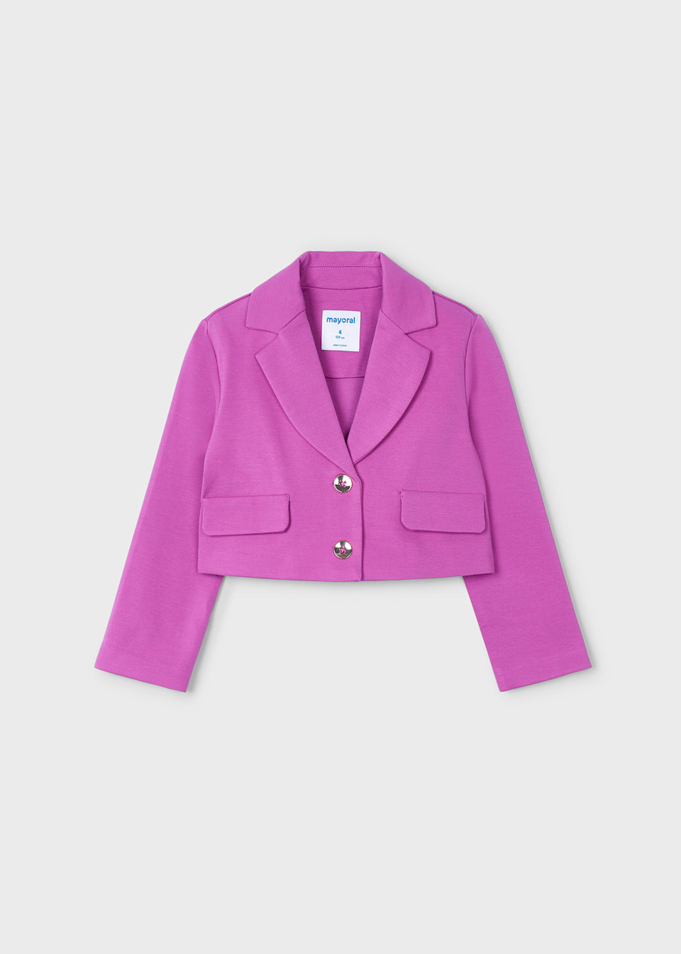 Girl cropped blazer