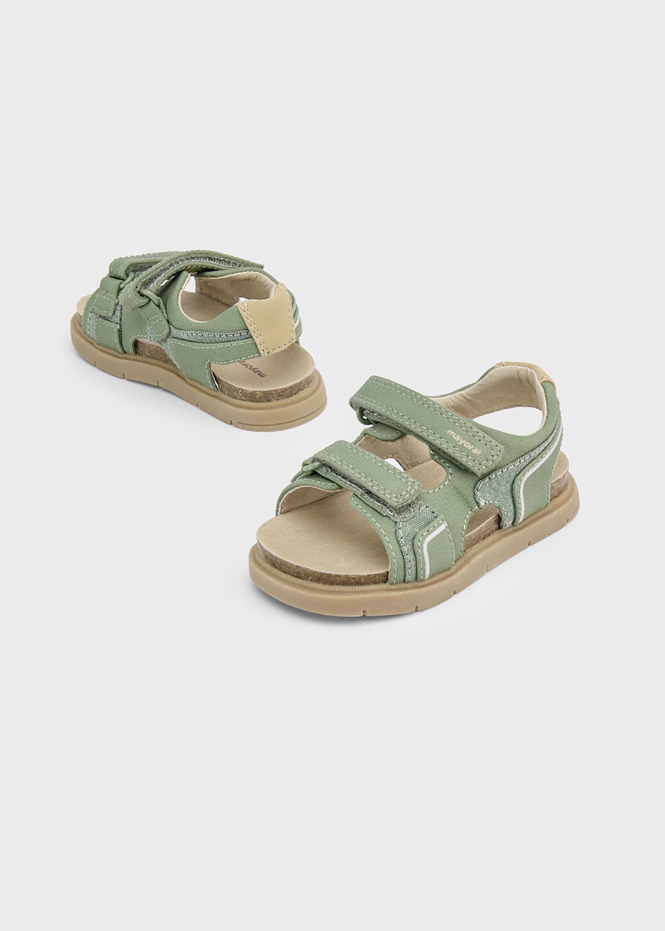 Baby contrast velcro sandals