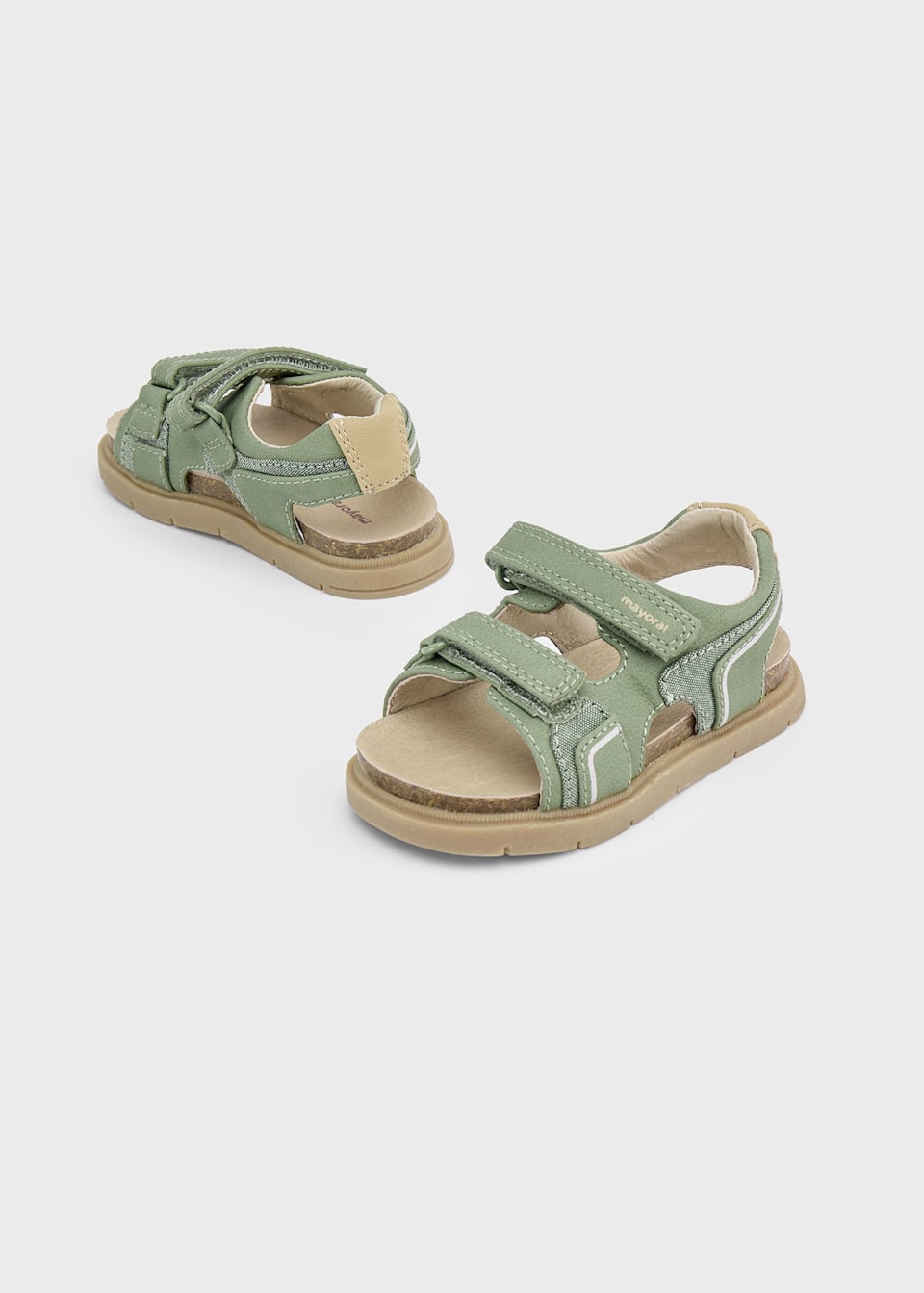 Sandales à velcro contrastées bébé