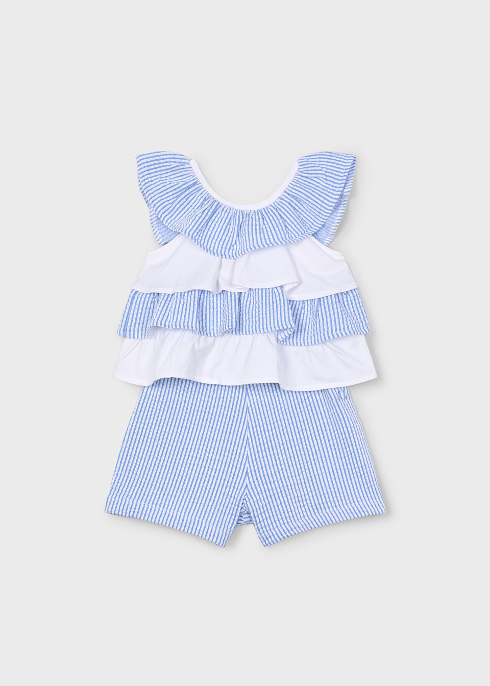 Girl ruffle top with shorts set