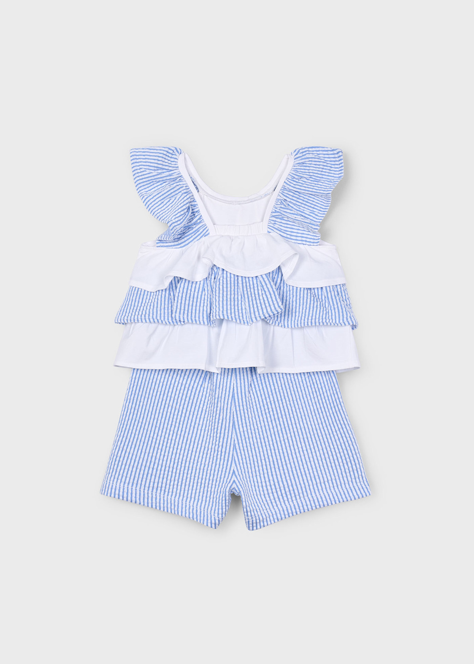 Girl ruffle top with shorts set