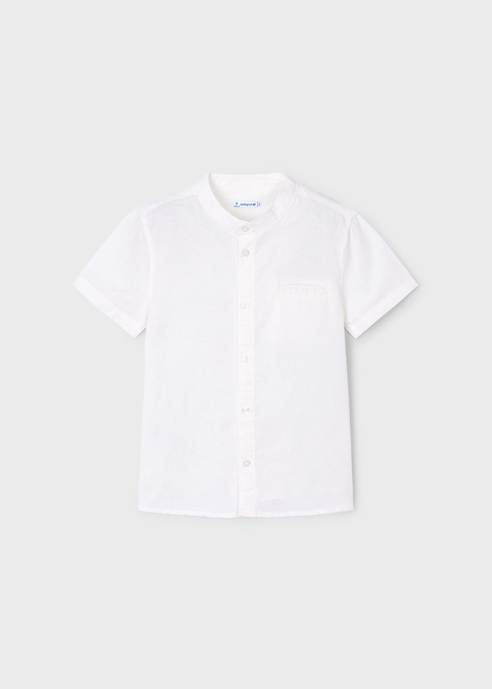 Camisa cuello mao con lino niño