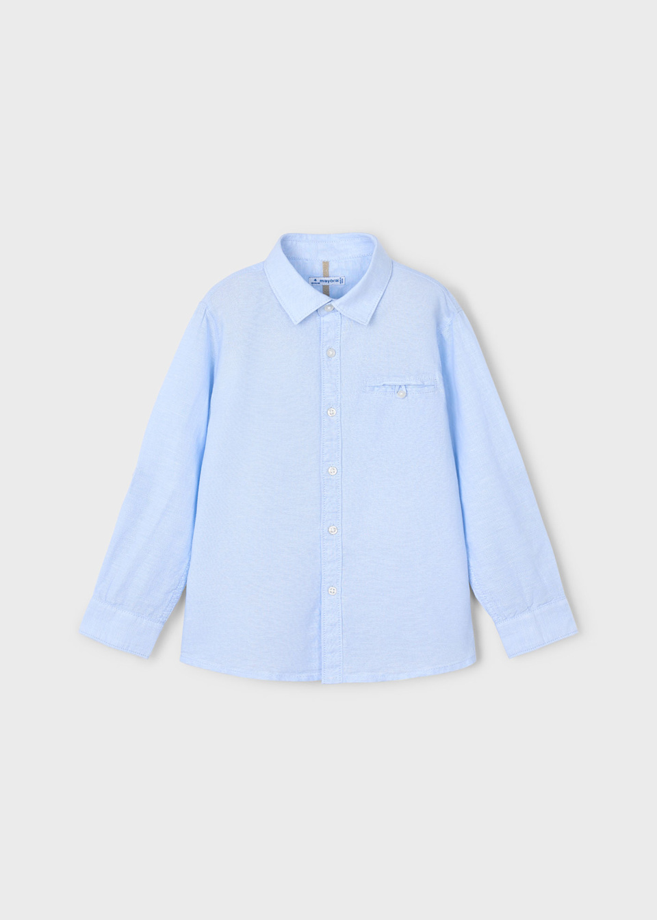 Camisa manga larga con lino niño