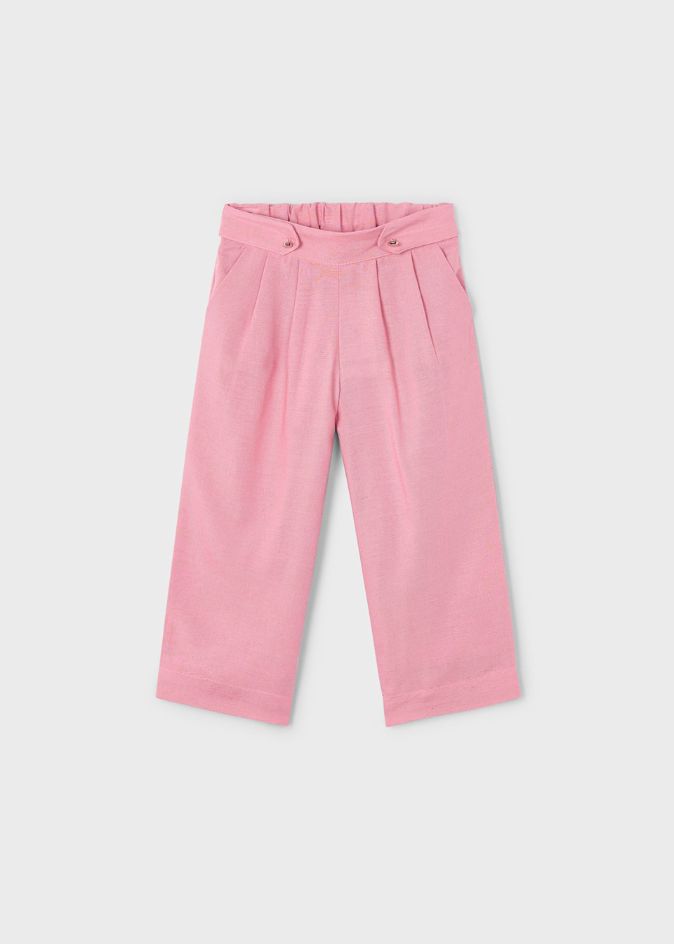 Girl flowy linen trousers