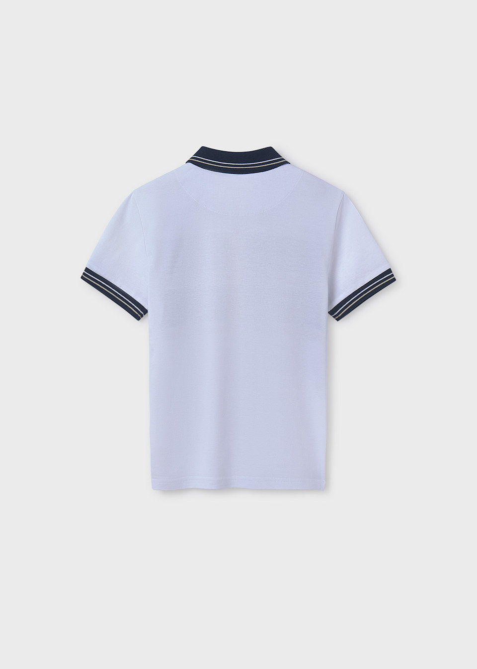 Polo piqué à bandes garçon