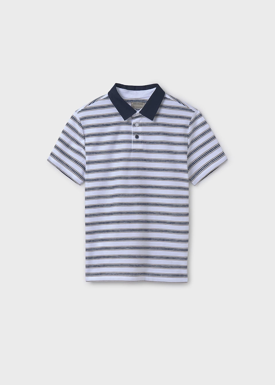 Polo rayé en jacquard garçon