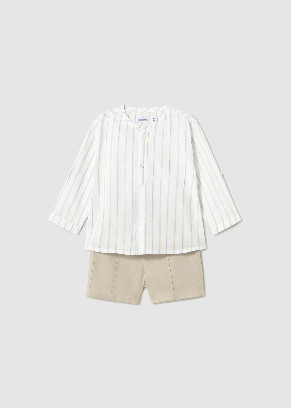 Ensemble bermuda et chemise imprimée bébé