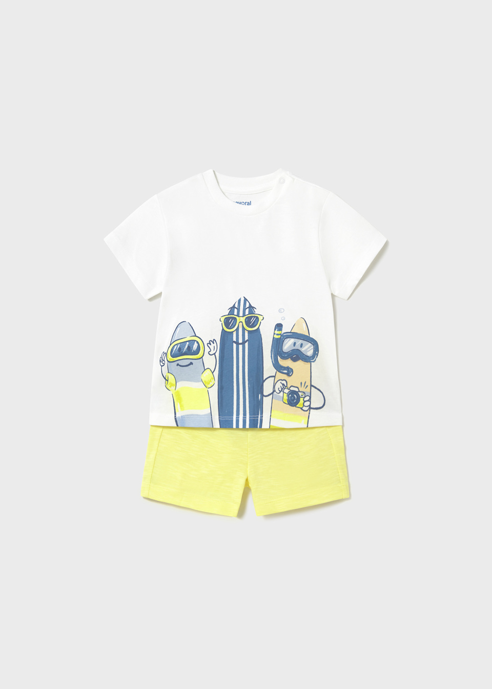 Baby surf print set