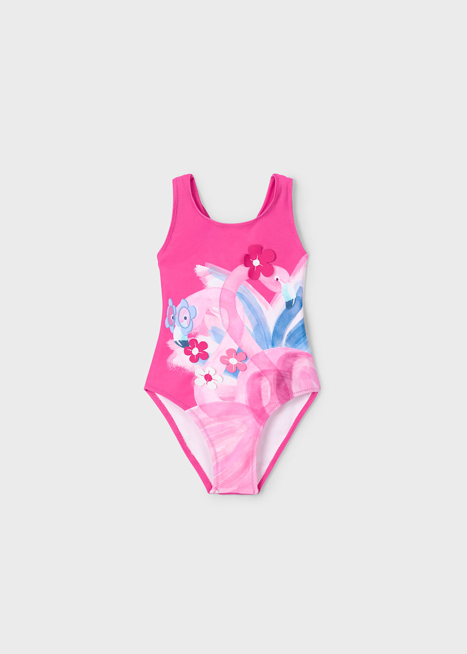 Maillot de bain flamant rose fille