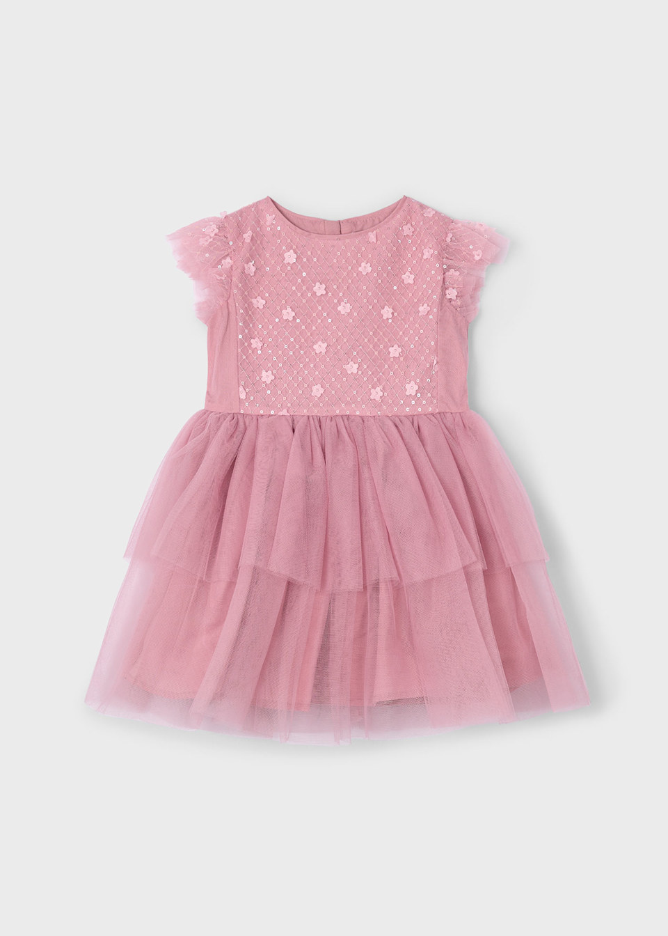 Vestido tul lentejuelas niña