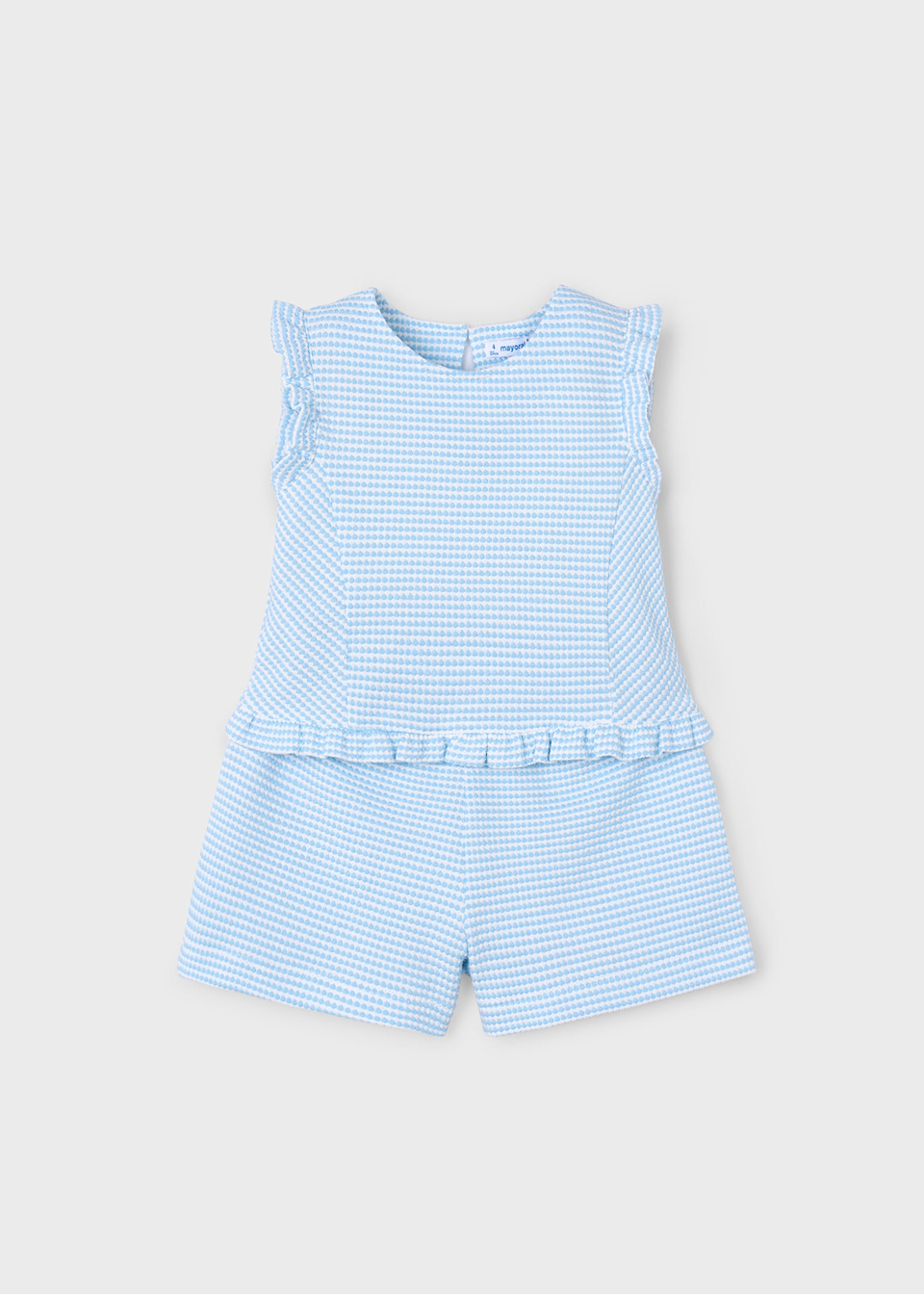Girl structured top and shorts set