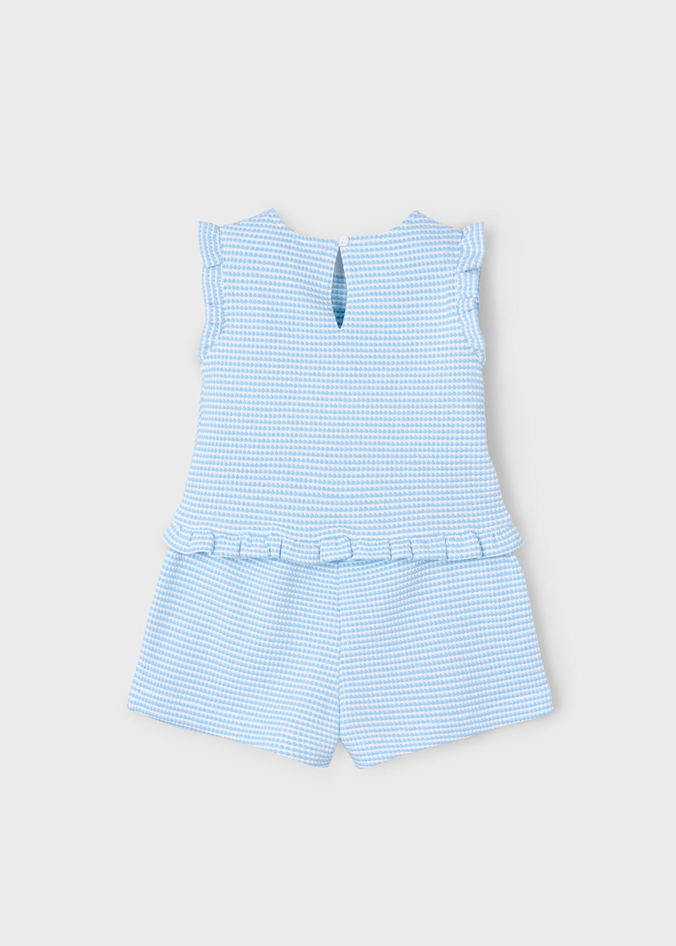 Girl structured top and shorts set