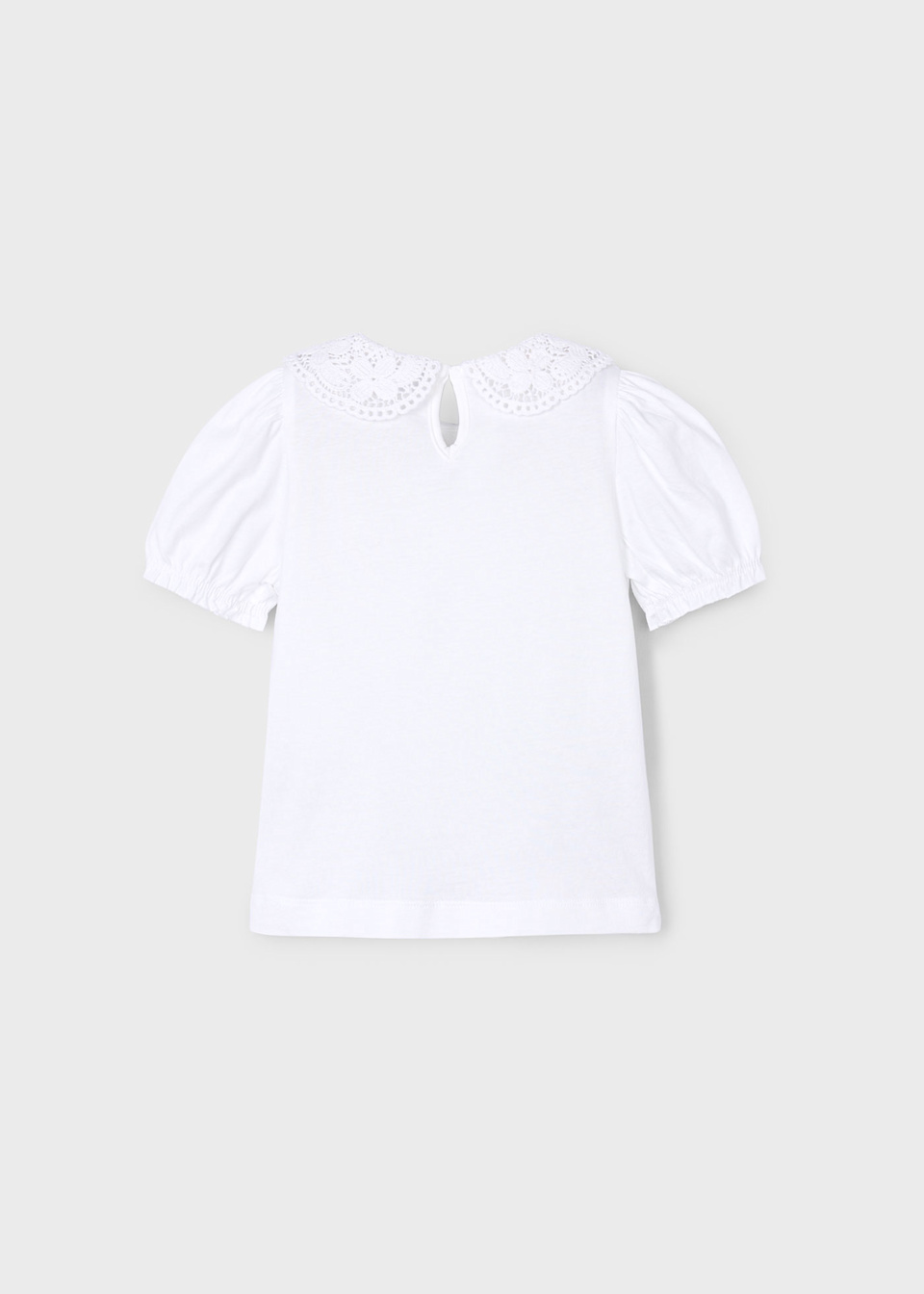 T-shirt à col crochet fille