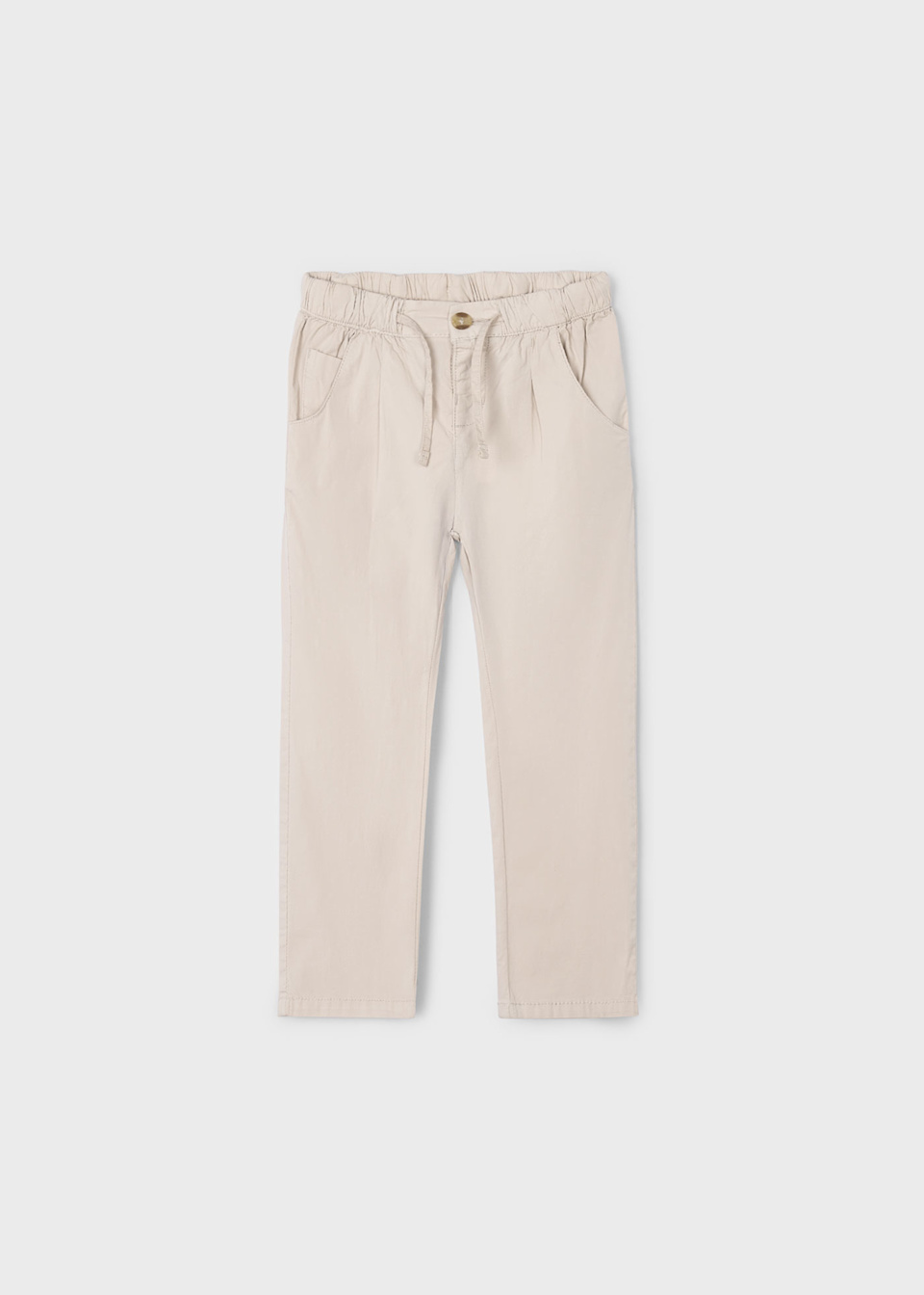 Boy chino trousers with drawstring