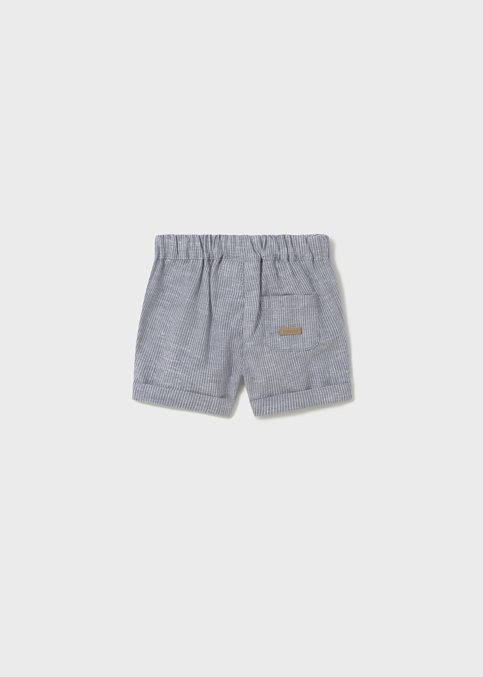 Newborn boy linen shorts