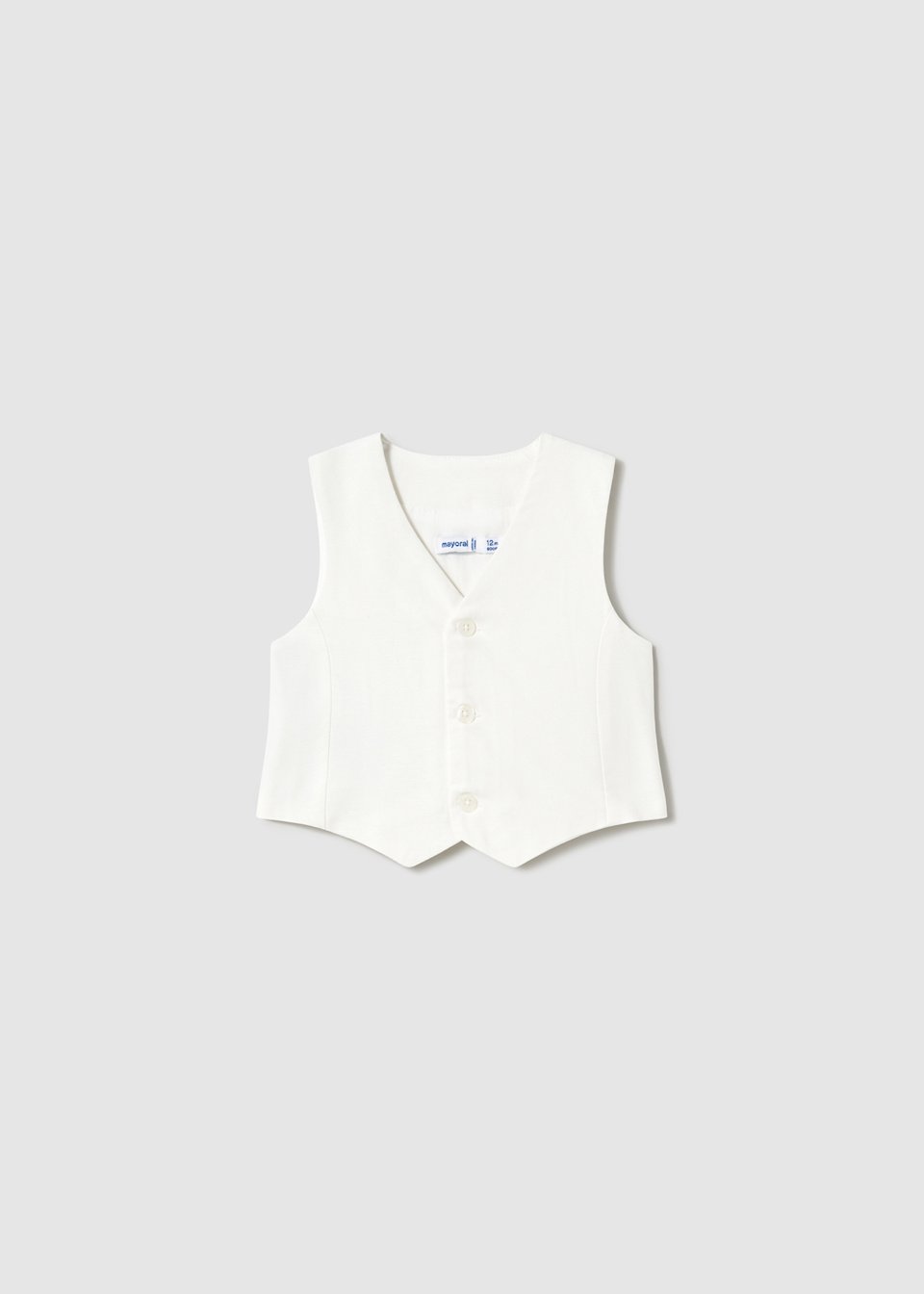 Gilet habillé en lin bébé