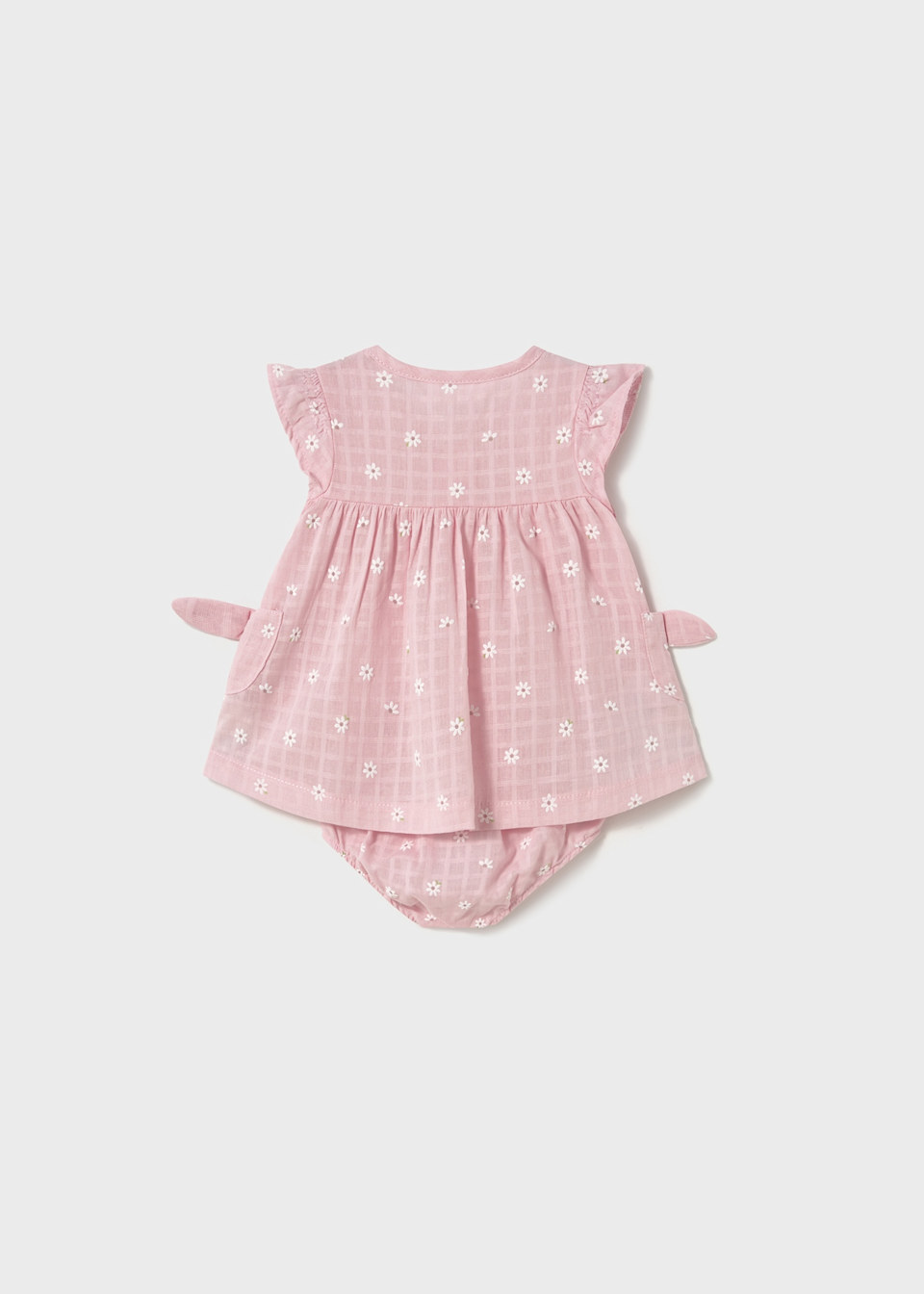 Kleid mit Windelhöschen Knöpfe Neugeborene Mädchen